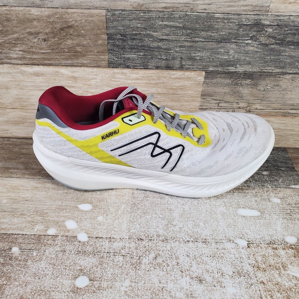 KARHU Fusion 4.0 Shoes Sz 11 Brilliant White Anemone Lace Up Low Top Sneaker